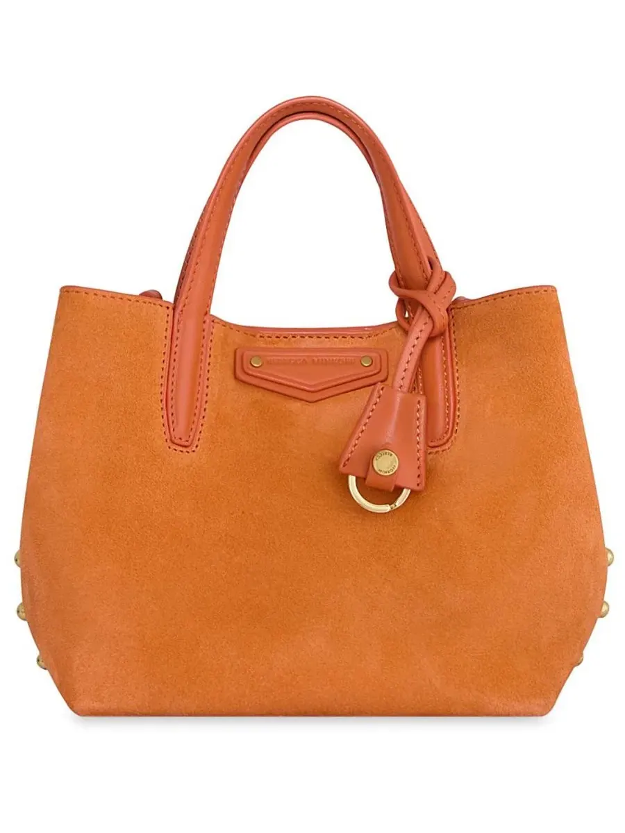 Сумка-тоут из замши Riley Small Suede Leather Tote Rebecca Minkoff, Traffico — 1