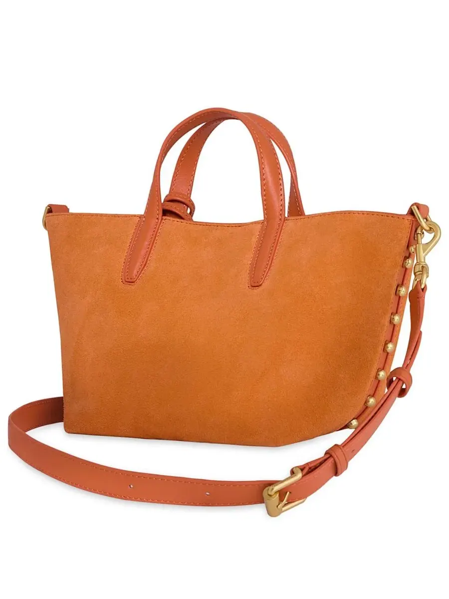 Сумка-тоут из замши Riley Small Suede Leather Tote Rebecca Minkoff, Traffico — 2