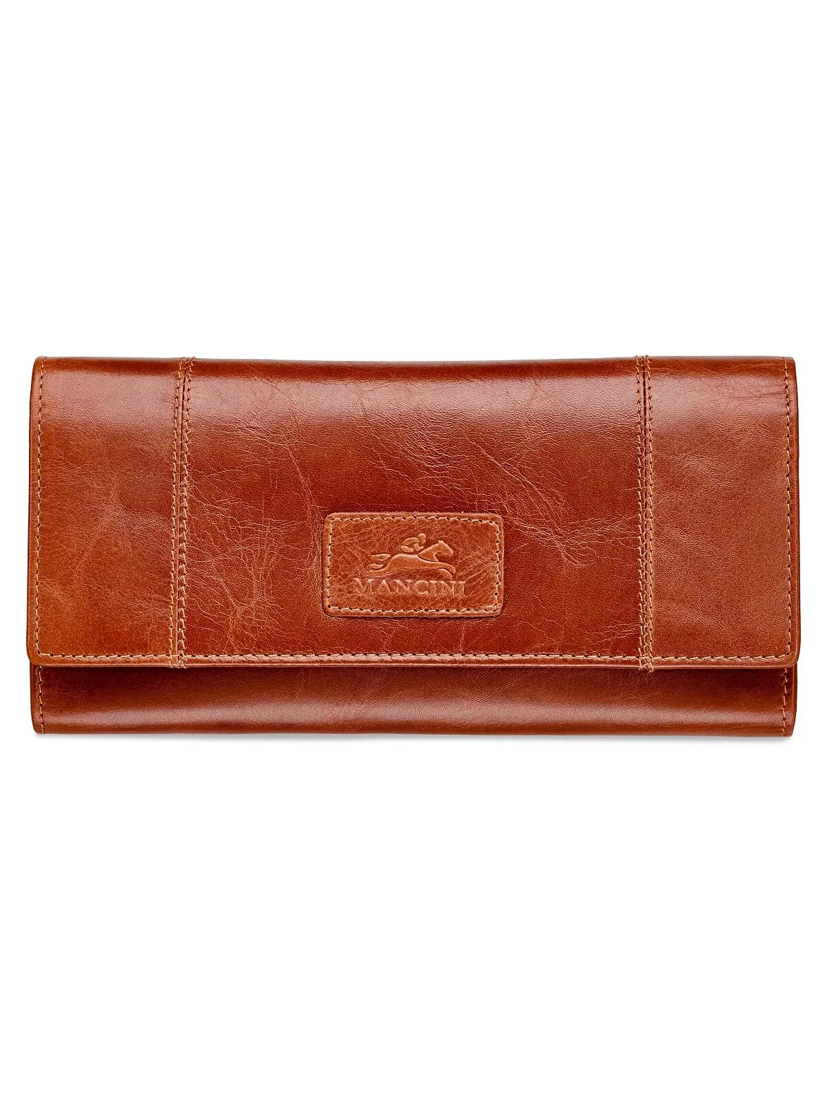 Женский кошелек Casablanca Collection RFID Secure Trifold Wing Mancini — изображение 1 из 19, верблюжий