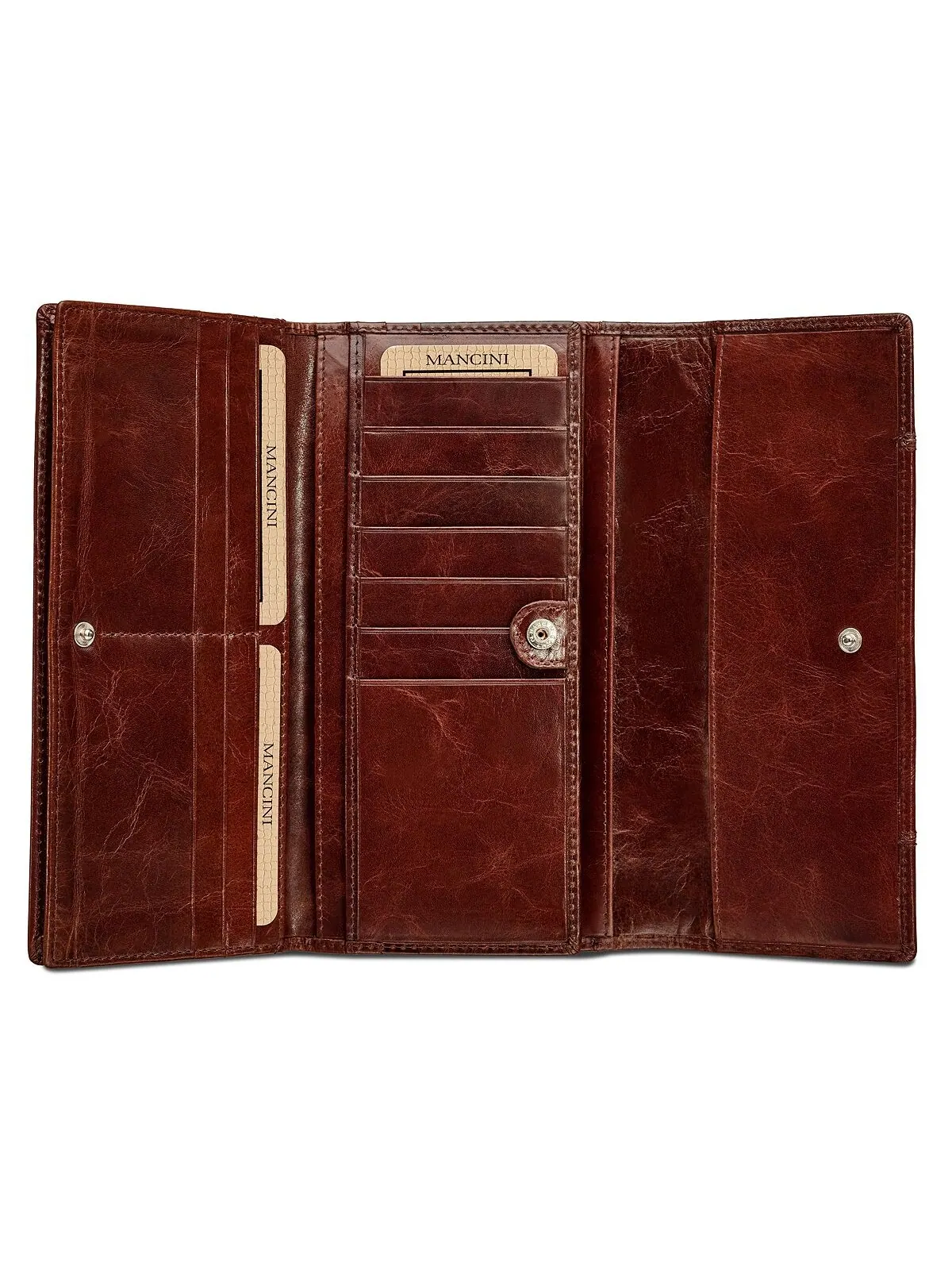 Женский кошелек Casablanca Collection RFID Secure Trifold Wing Mancini — изображение 11 из 19, красный