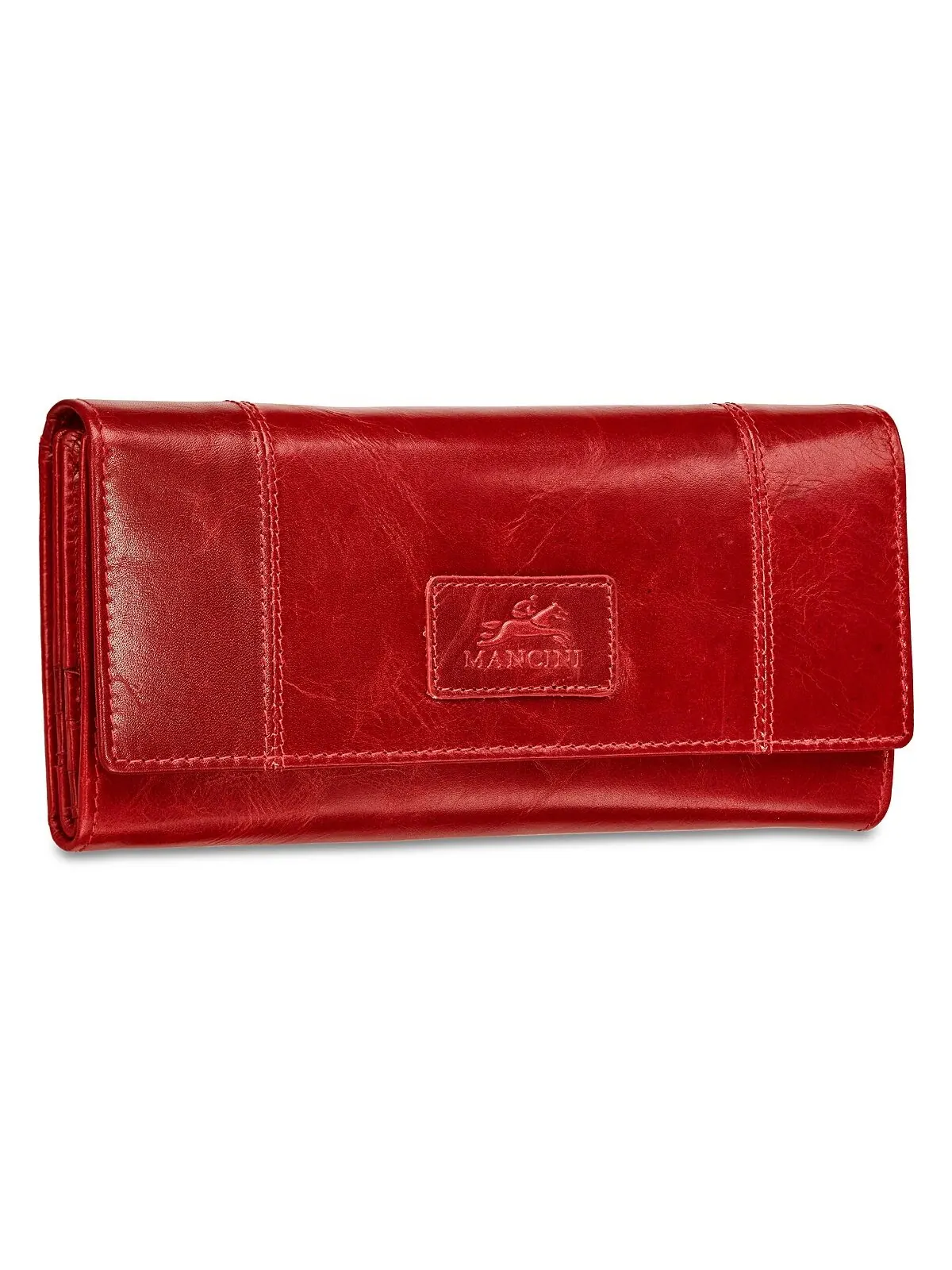 Женский кошелек Casablanca Collection RFID Secure Trifold Wing Mancini — изображение 5 из 19, красный