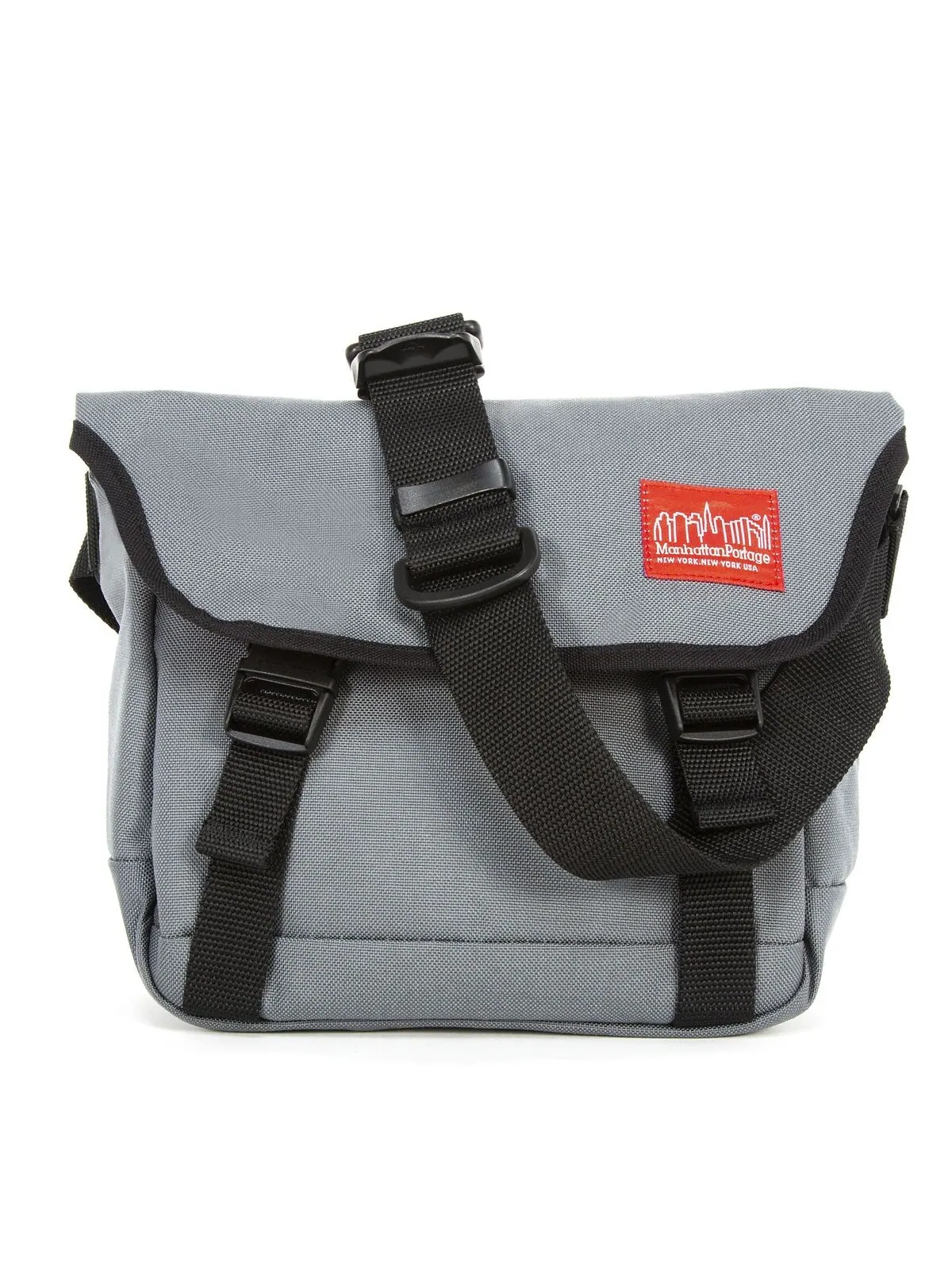 Средняя сумка-мессенджер Kent Manhattan Portage — изображение 4 из 7, серый