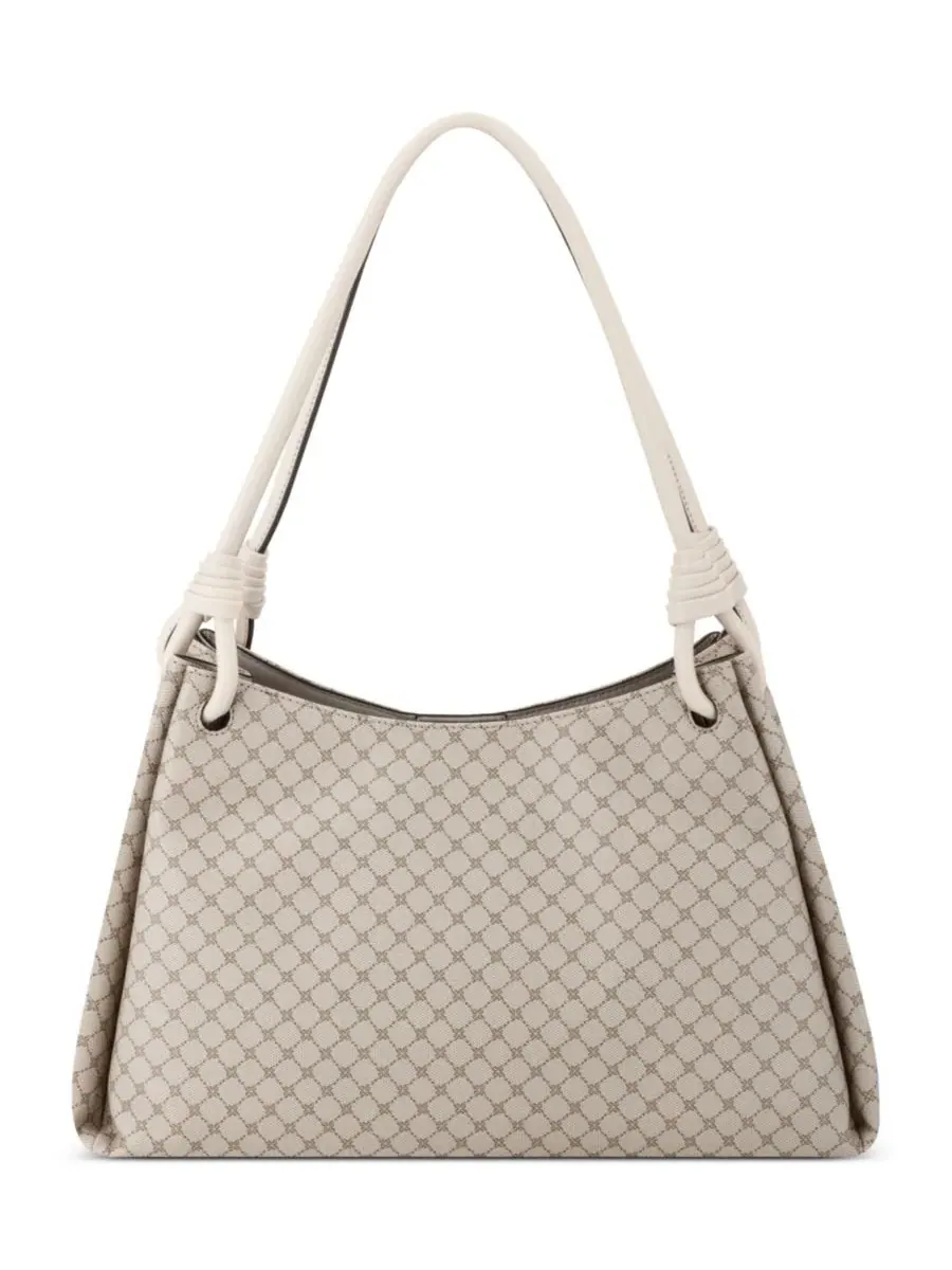 Женская сумка через плечо Dorsey с тремя отделениями Nine West, Mushroom Logo Milk — изображение 3 из 5