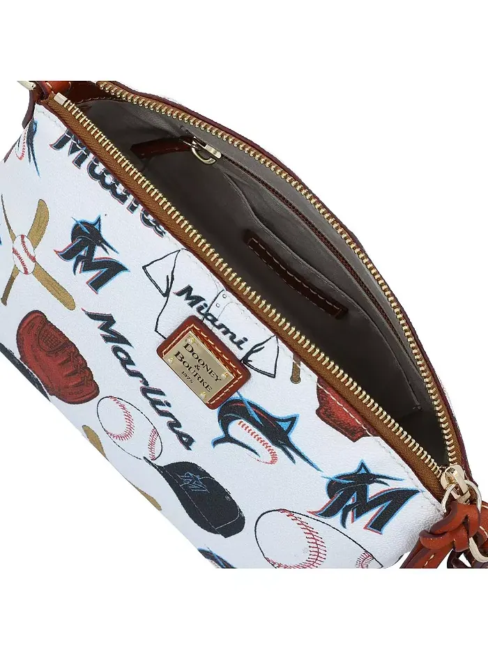 Сумка-мессенджер Miami Marlins Gameday Suki Crossbody со средним напульсником Dooney & Bourke — изображение 4 из 4