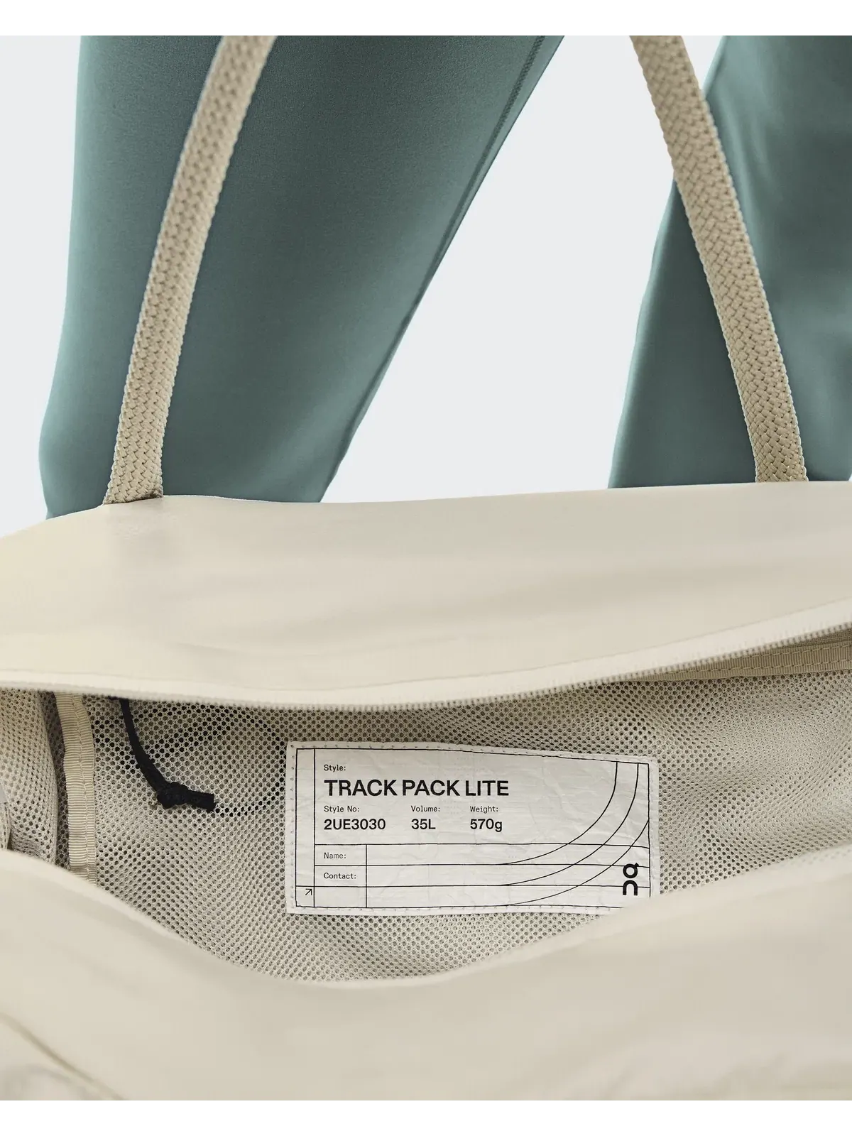 Спортивная сумка-рюкзак 35 л с регулируемыми стяжками Track Pack 35L Lite On — изображение 9 из 12, бежевый
