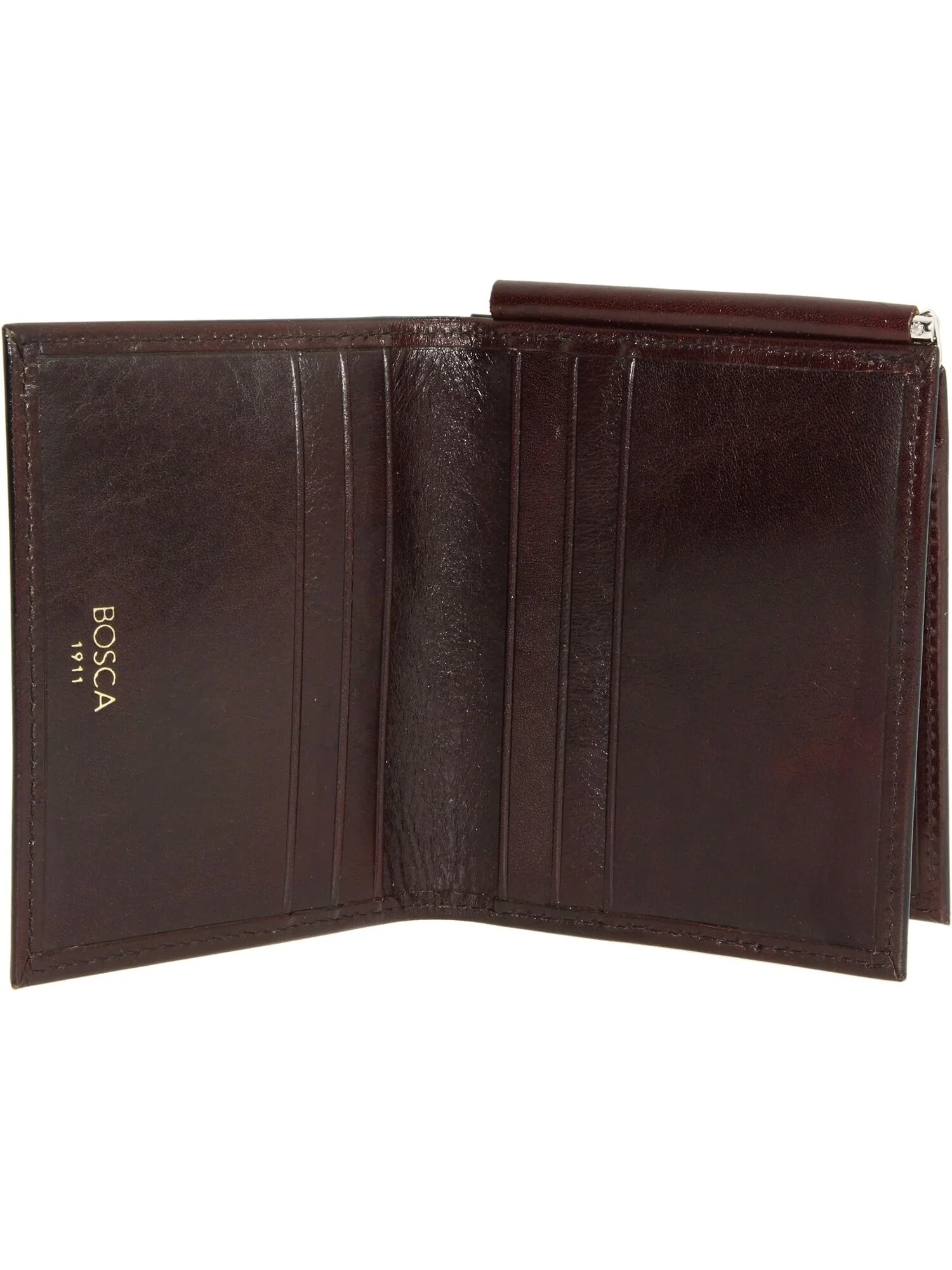 Кошелек Old Leather Collection - Money Clip w/ Pocket Bosca — изображение 6 из 6, коричневый