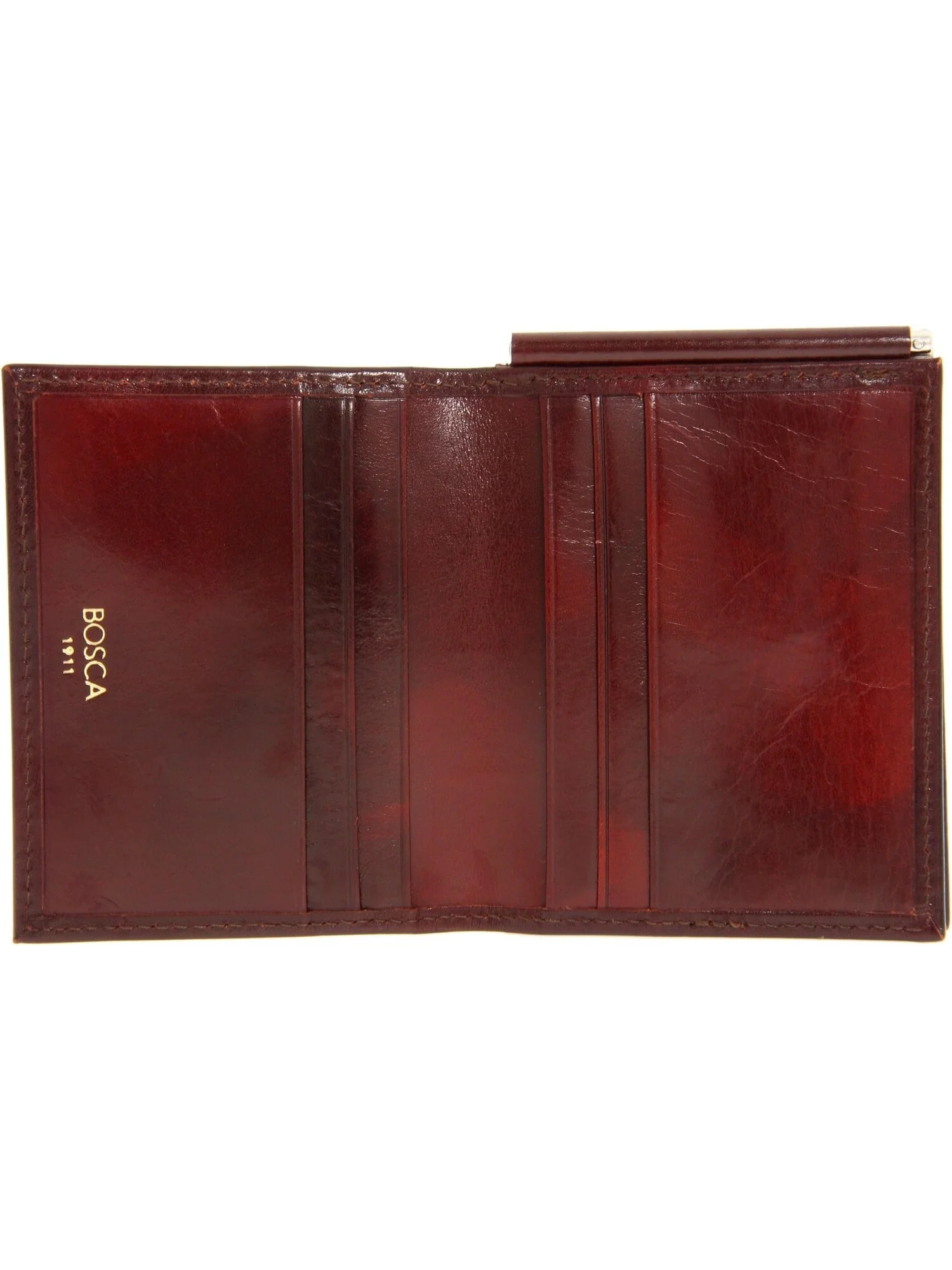Кошелек Old Leather Collection - Money Clip w/ Pocket Bosca — изображение 6 из 6, коньячный