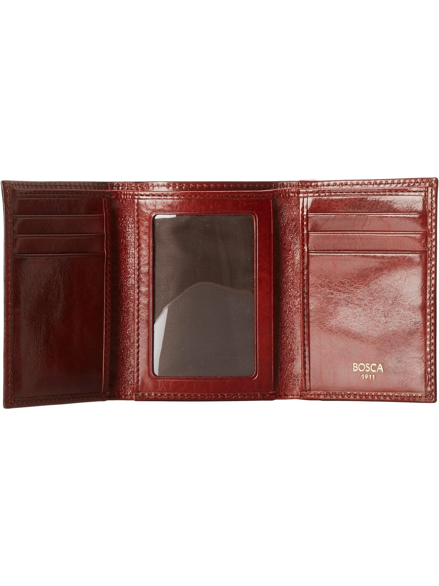 Коллекция Old Leather — кошелек тройного сложения Bosca — изображение 5 из 6, коньячный