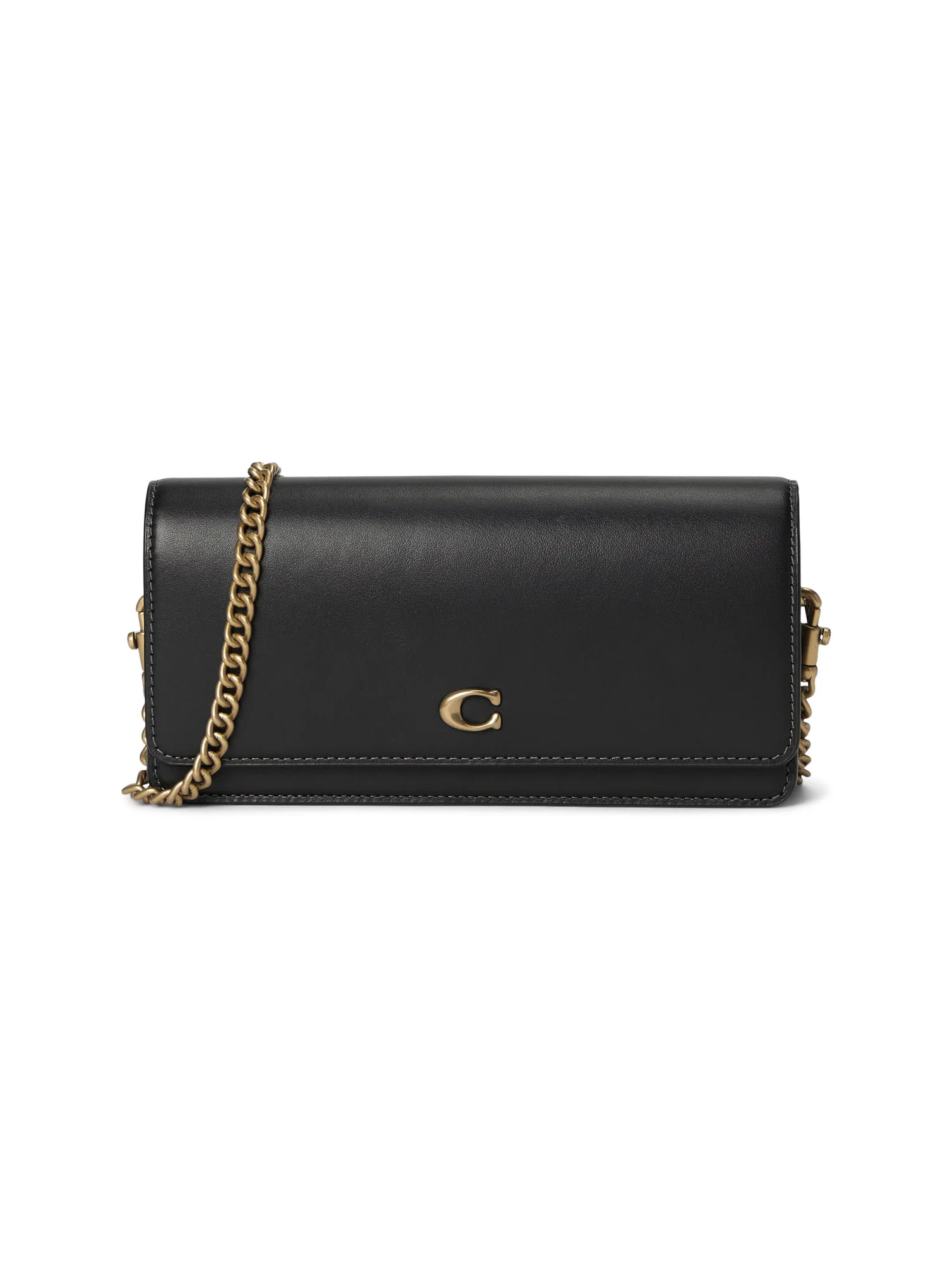 Кошелек COACH Evie Long Wallet with Chain — черный