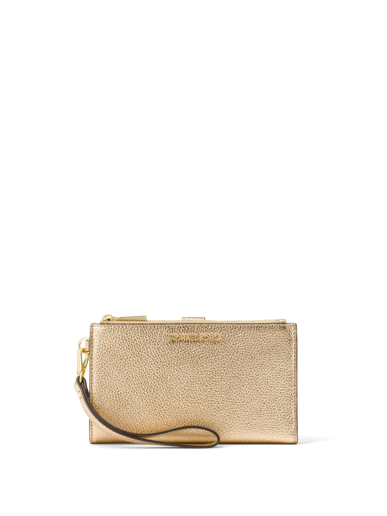Кошелек MICHAEL Michael Kors Bi-Fold Wristlet With Multi Compartments — изображение 1 из 2, бледный золотистый
