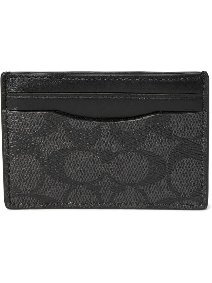 Мужской чехол для денег и карт с зажимом, из фирменной канвы. COACH
