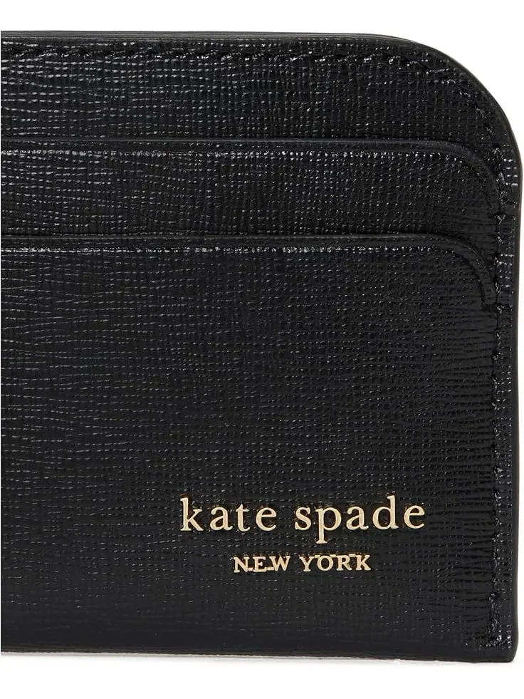 Женский держатель для карт из сафьяновой кожи Devin Kate Spade New York — изображение 4 из 4, черный
