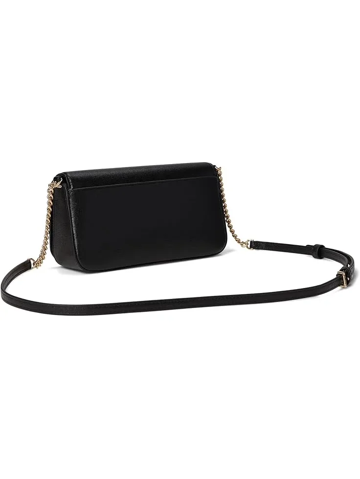 Женский кошелек Devin из сафьяновой кожи с клапаном и цепочкой Kate Spade New York — изображение 2 из 4, черный