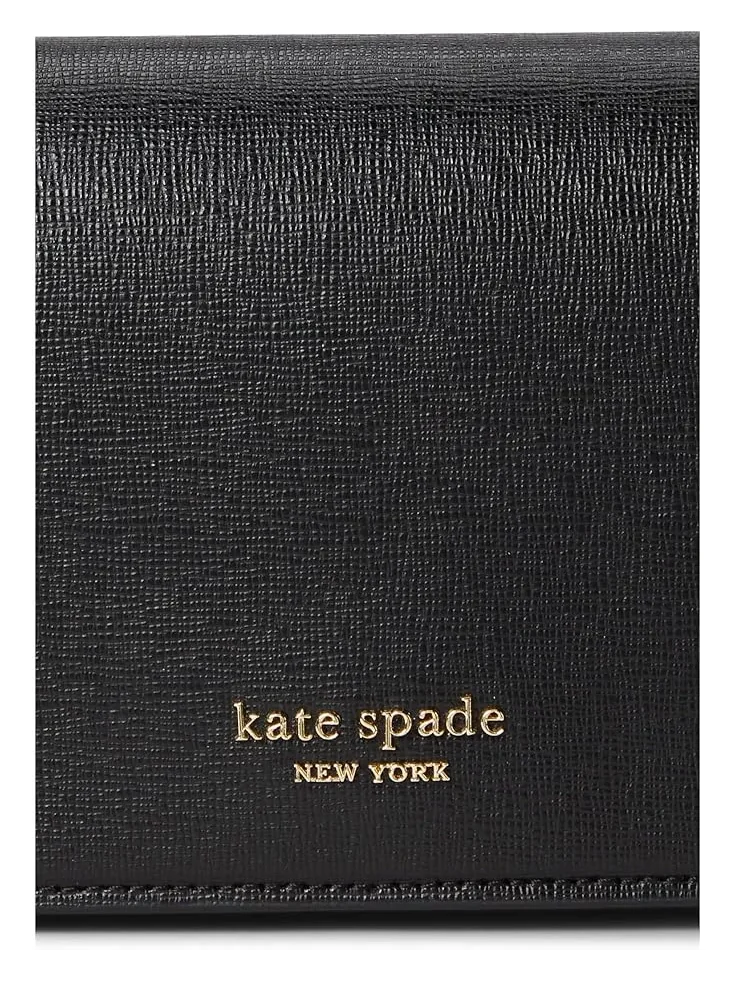 Женский кошелек Devin из сафьяновой кожи с клапаном и цепочкой Kate Spade New York — изображение 4 из 4, черный