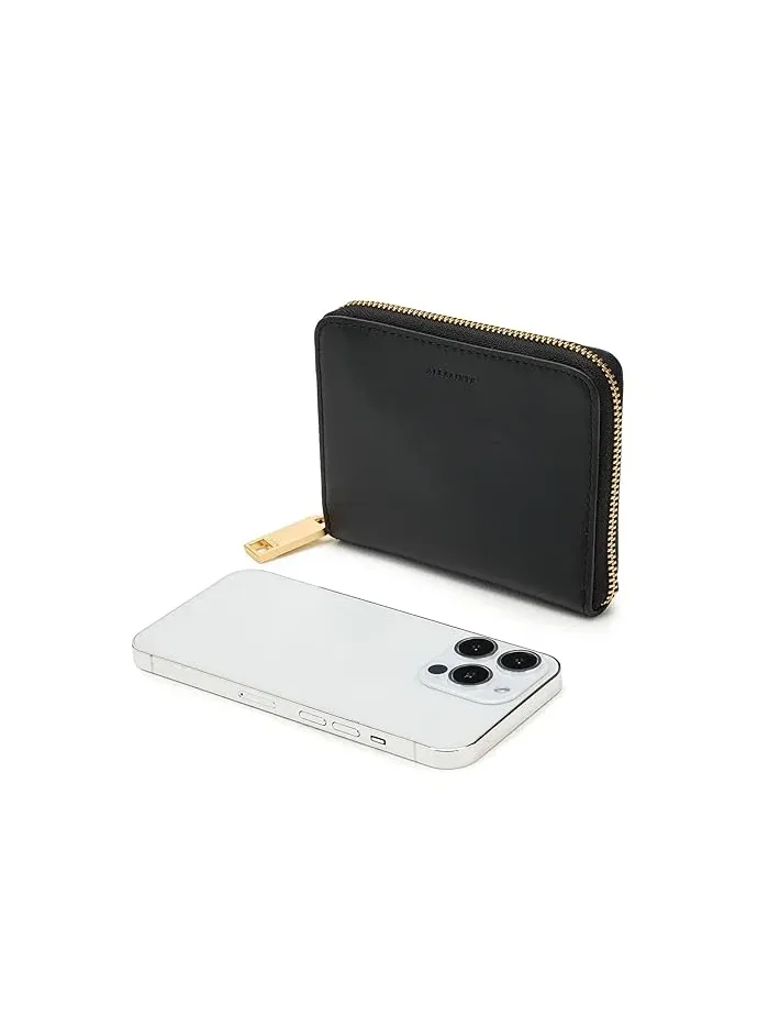 Кошелек Lena Hex Zip AllSaints — изображение 3 из 5, черный
