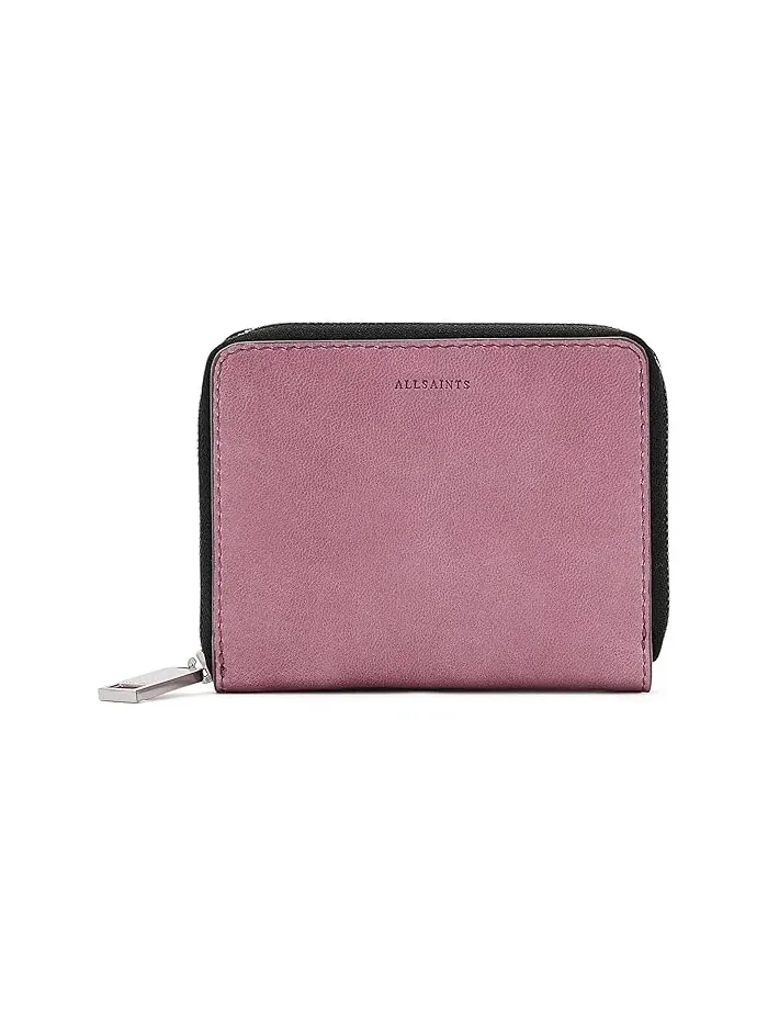 Кошелек LENA HEX ZIP WALLET AllSaints — изображение 1 из 5, розовый
