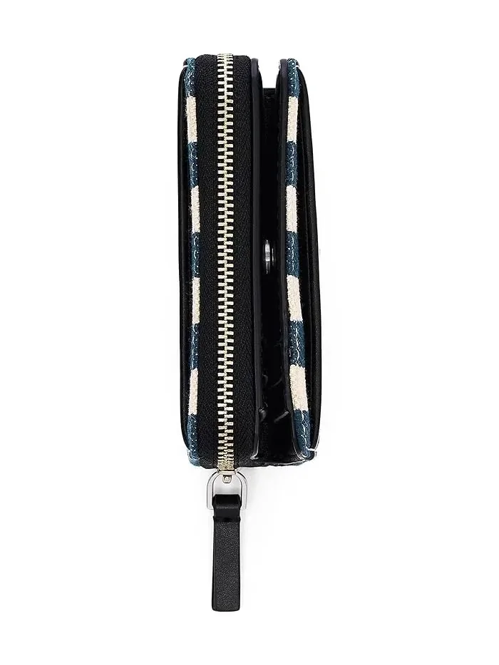 Кошелек компактный The Stripe Canvas Mini Marc Jacobs — изображение 4 из 4, синий мульти