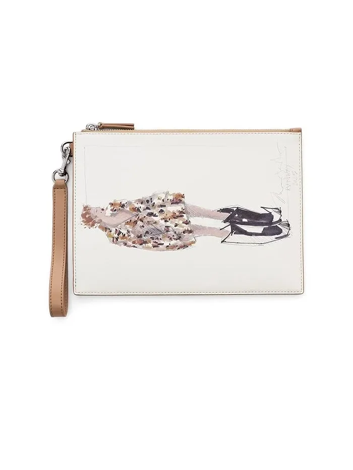 Кошелек-клатч с принтом The Runway Illustration Marc Jacobs — коричневый
