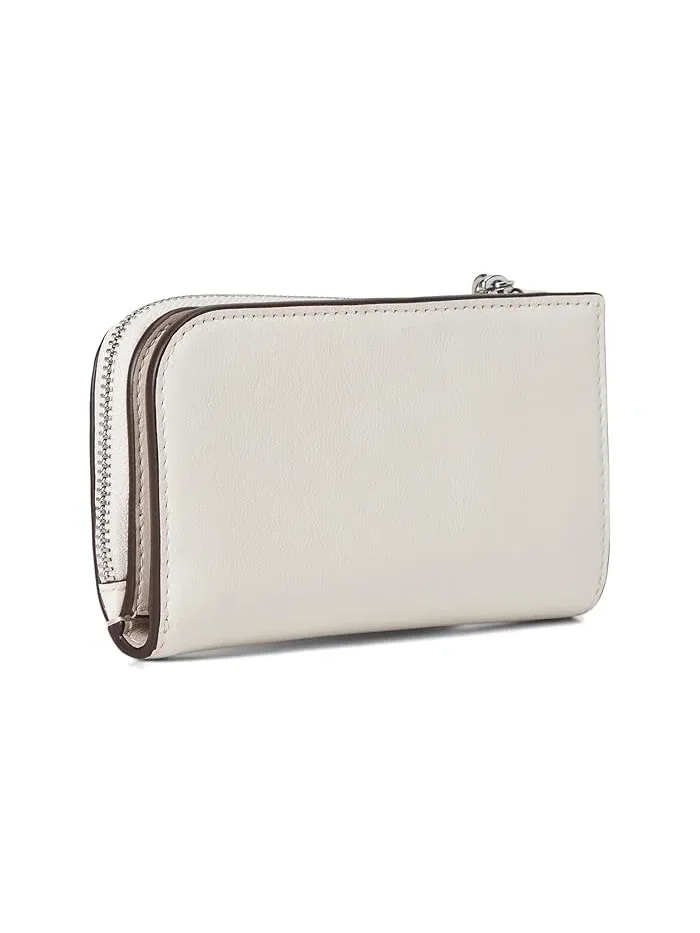 Кошелек Halo Fine Grain Leather Small Slim Bifold Kate Spade New York — изображение 2 из 4, бежевый