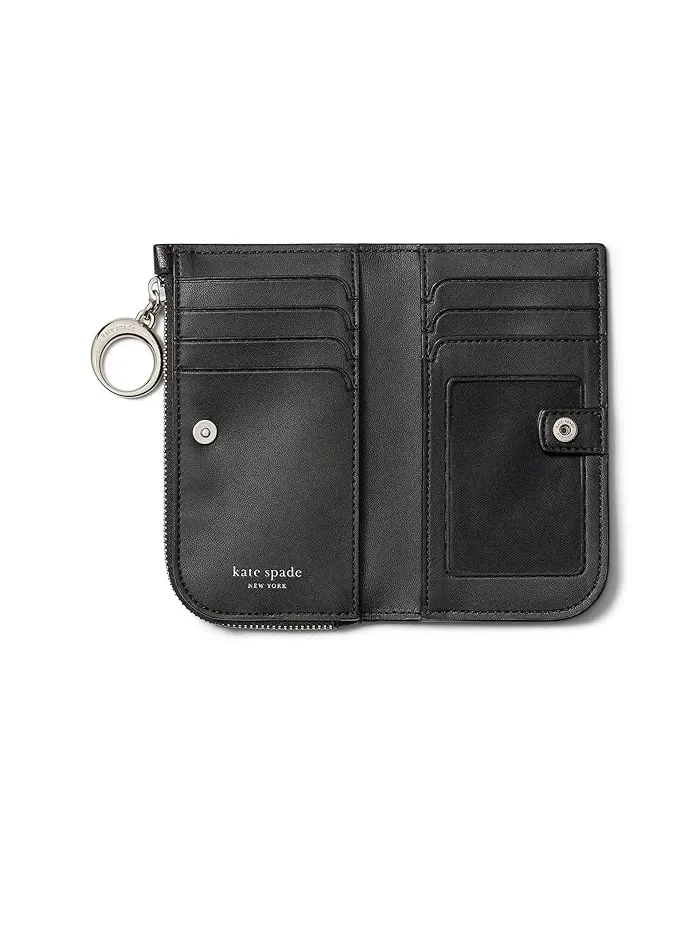 Кошелек кожаный Halo Slim Bifold Kate Spade New York — изображение 3 из 3, черный