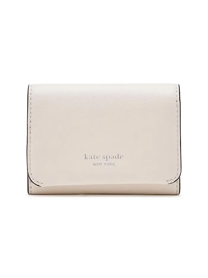 Кошелек-трифолд из кожи Halo Kate Spade New York — изображение 1 из 5, бежевый
