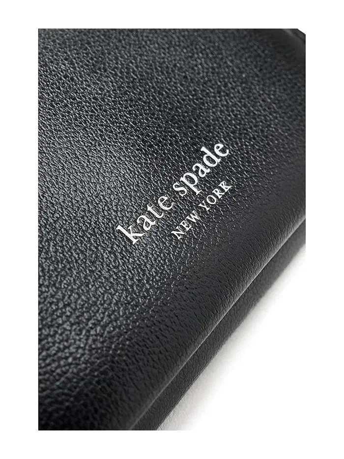 Кошелек трифолд Halo Fine Grain Leather Kate Spade New York — изображение 4 из 5, черный