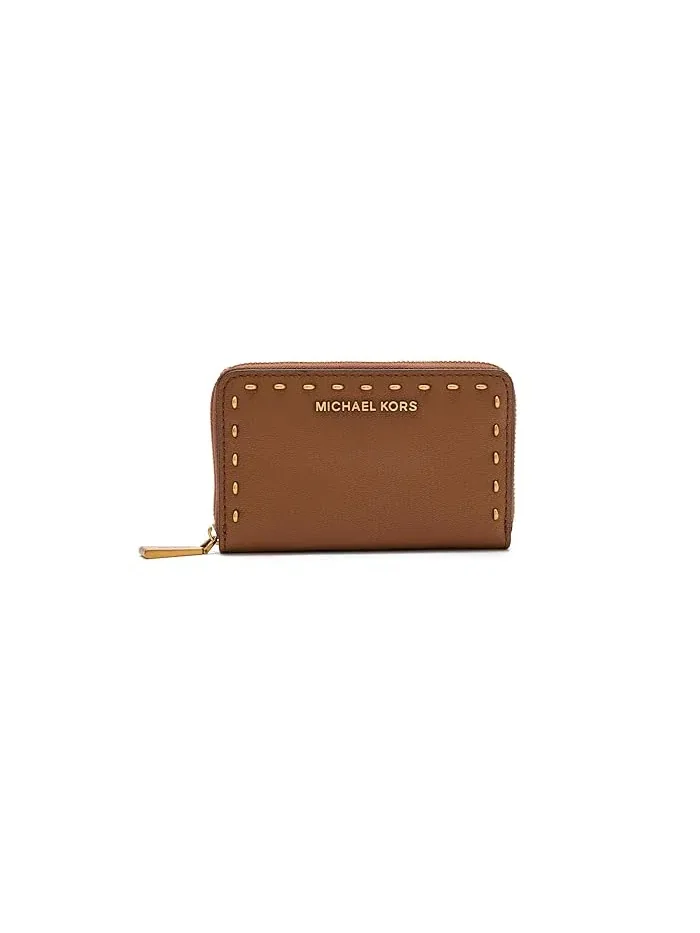 Кошелек из тисненой кожи MICHAEL Michael Kors — изображение 1 из 4, коричневый