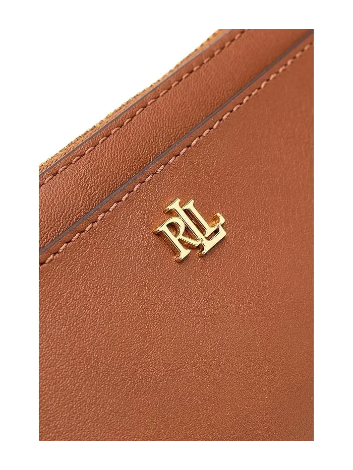 Визитница с zip-застежкой Leather L-Zip Lauren Ralph Lauren — изображение 4 из 5, бежевый