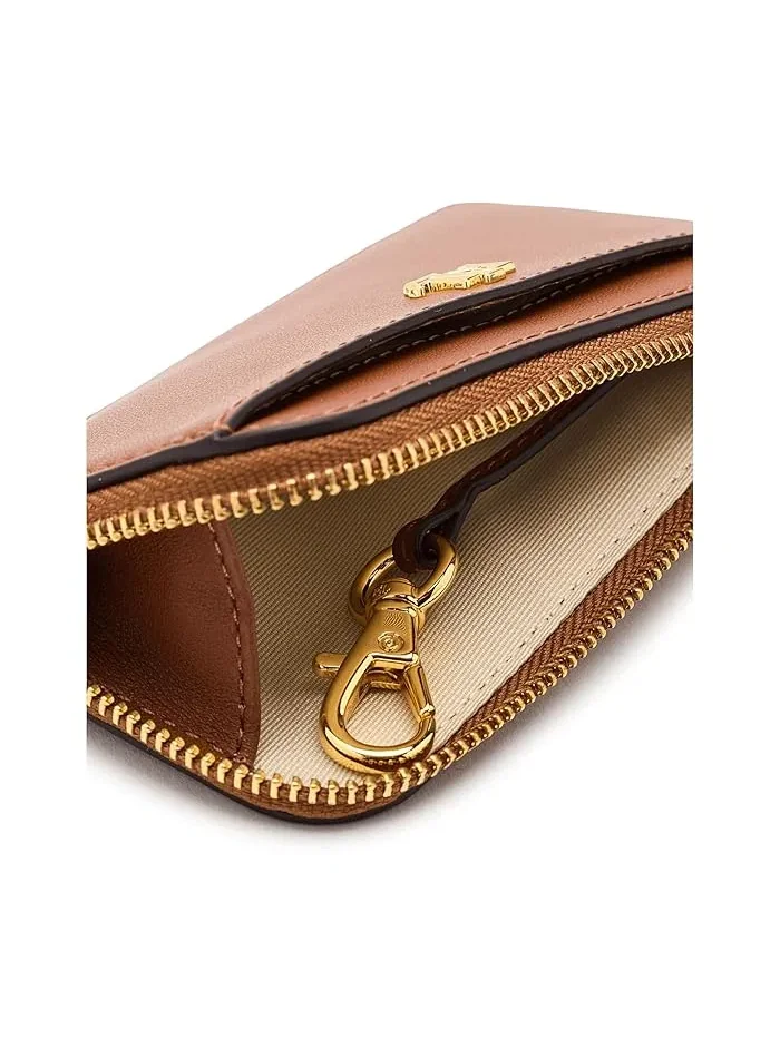 Визитница с zip-застежкой Leather L-Zip Lauren Ralph Lauren — изображение 5 из 5, бежевый