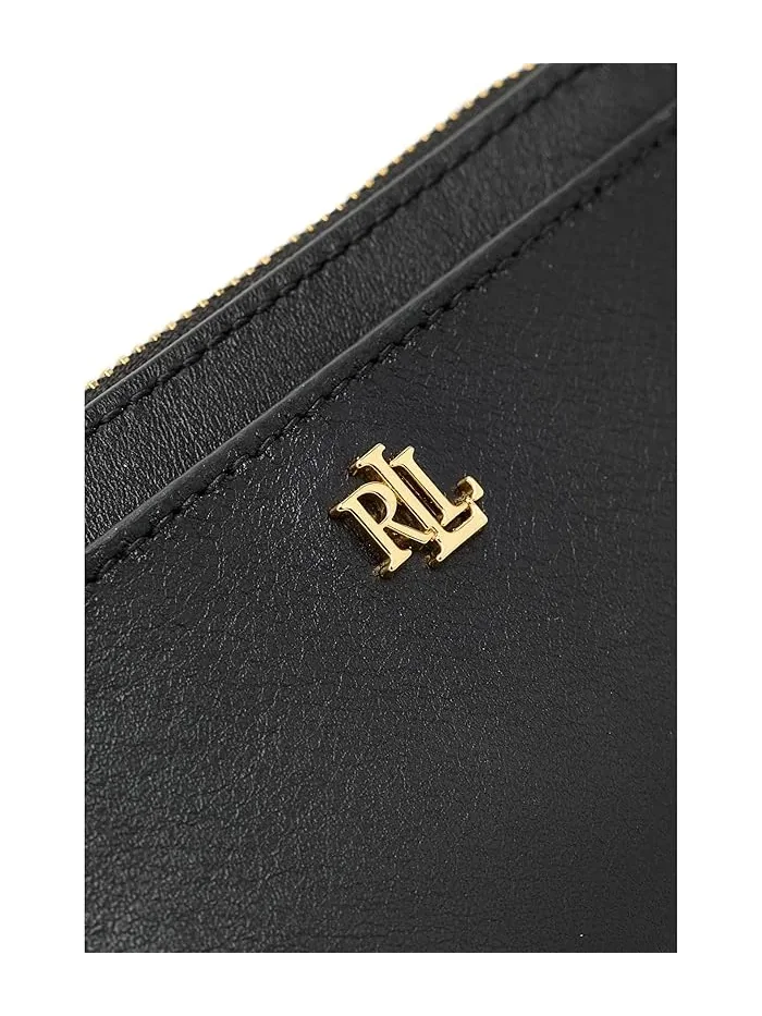 Кошелек-картхолдер на молнии Leather L-Zip Card Case Lauren Ralph Lauren — изображение 3 из 4, натуральный//синий