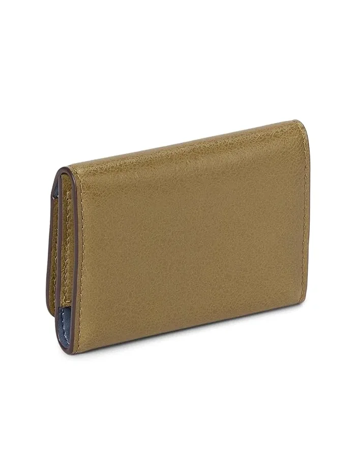 Кошелек трифолд Halo Glazed Leather Card Case Kate Spade New York — изображение 2 из 3, тимьян