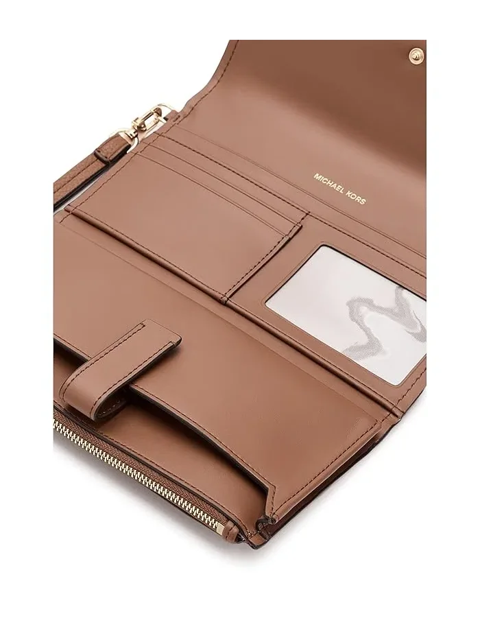 Кошелек Jet Set Medium Flap Double Zip MICHAEL Michael Kors — изображение 5 из 5, коричневый