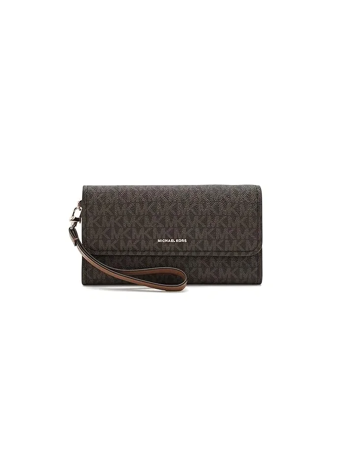 Кошелек с двумя отделениями на молнии Jet Set Medium MICHAEL Michael Kors — изображение 1 из 5, коричневый