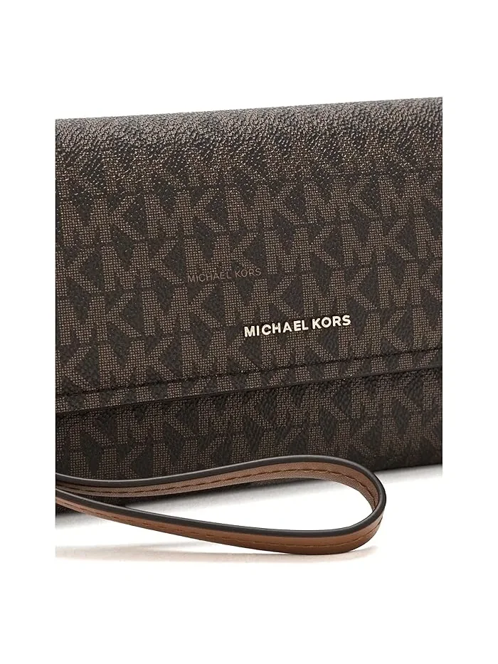 Кошелек с двумя отделениями на молнии Jet Set Medium MICHAEL Michael Kors — изображение 4 из 5, коричневый