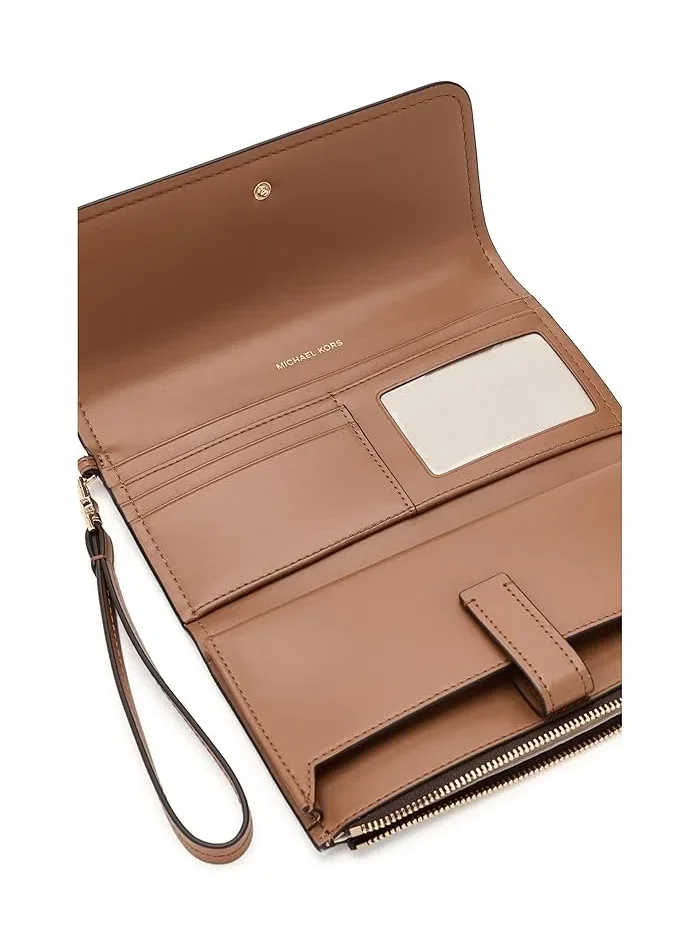 Кошелек с двумя отделениями на молнии Jet Set Medium MICHAEL Michael Kors — изображение 5 из 5, коричневый