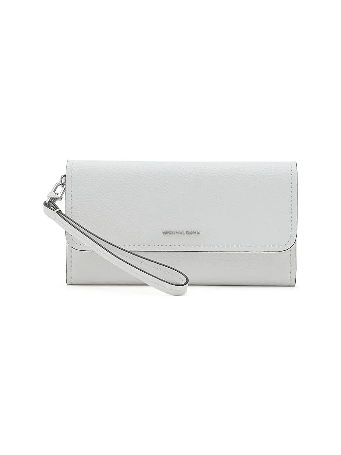 Кошелек MICHAEL Michael Kors Jet Set Medium Flap Double Zip Wristlet — изображение 1 из 5, белый