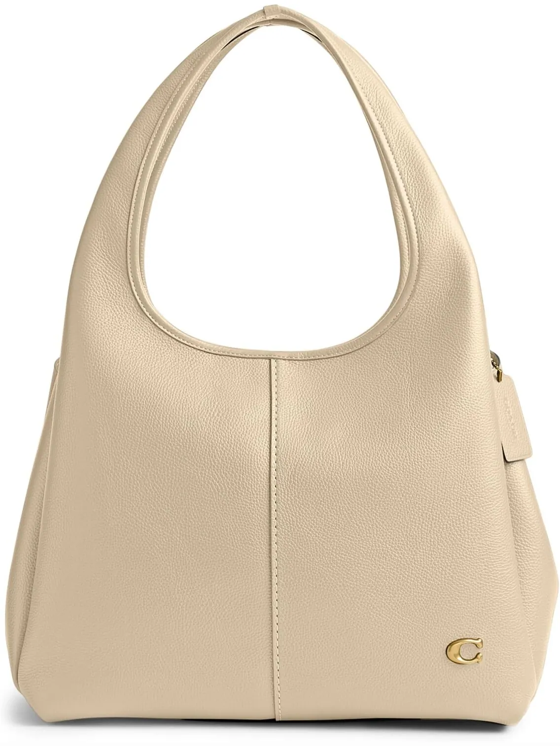 Сумка Coach Lana Shoulder — изображение 1 из 4, кремовый/золотистый