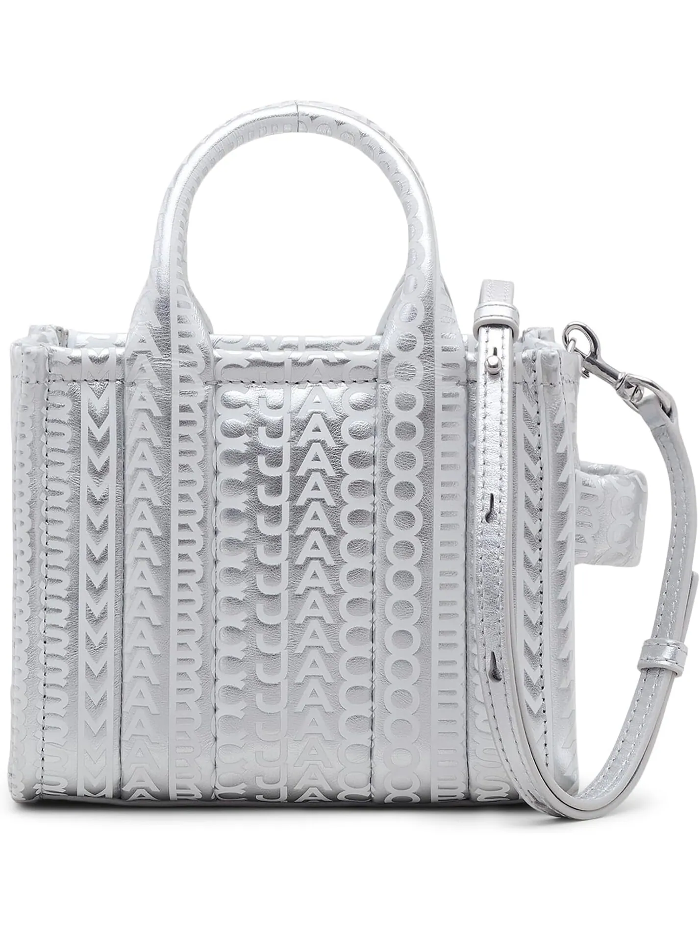 Мини-тоут Marc Jacobs — изображение 2 из 5, серебристый/яркий белый