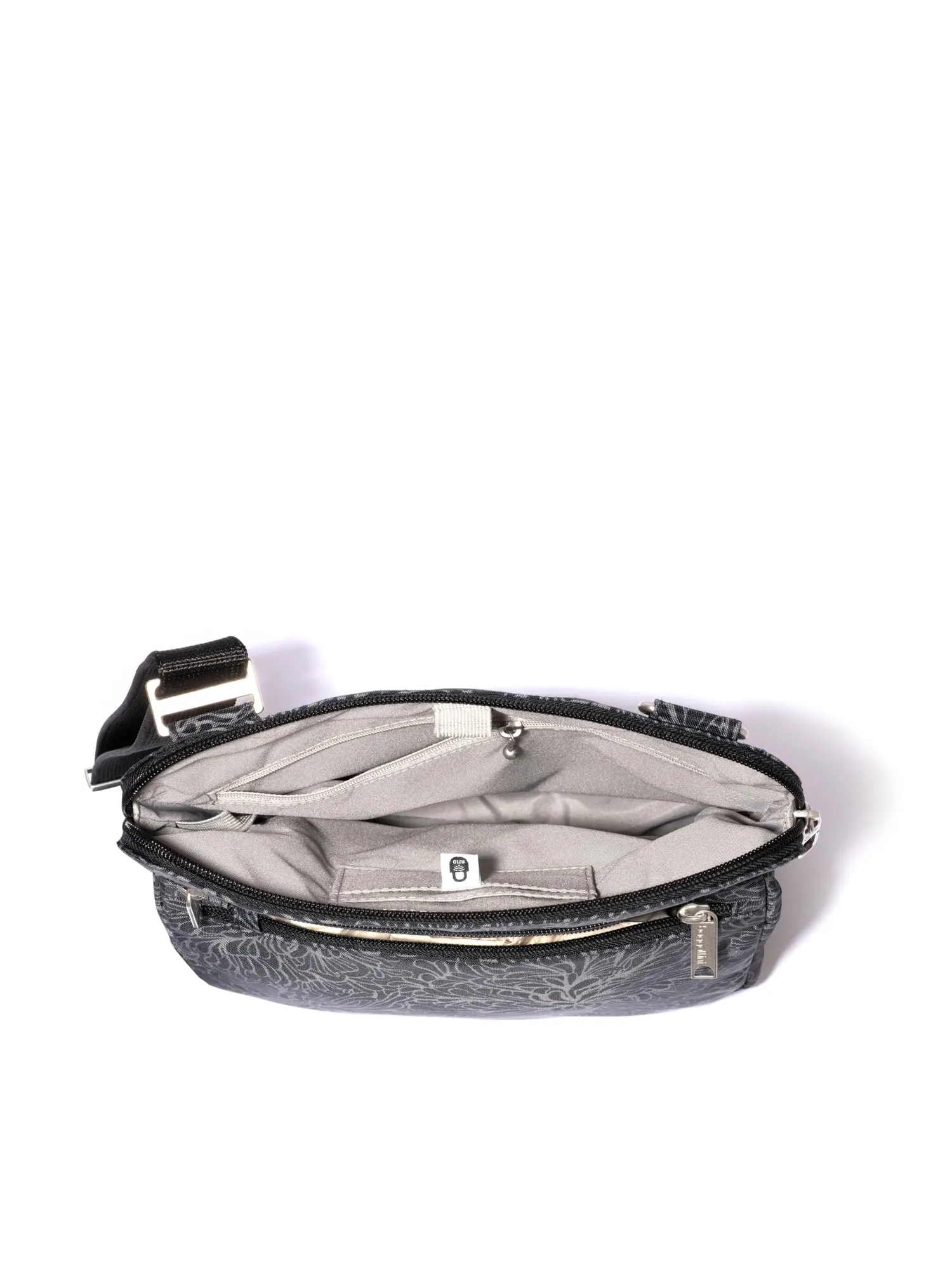 Сумка кросс-боди Baggallini Securtex Anti-Theft Large Crossbody — изображение 3 из 5, полуночный цветок