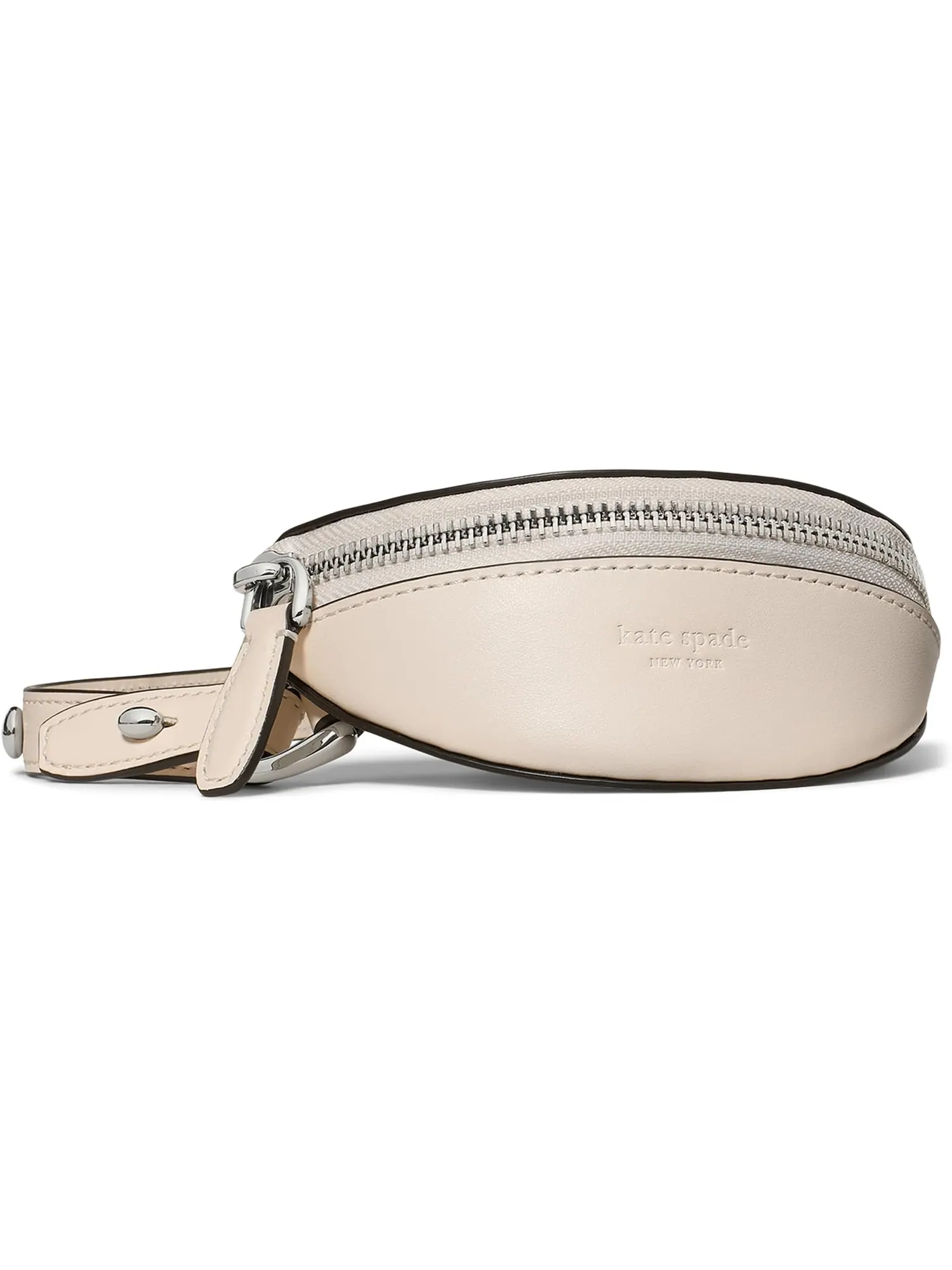 Сумка кросс-боди Kate Spade New York Duo Pebbled Leather Crossbody Bag With Embellished Strap — изображение 2 из 5, бежевый