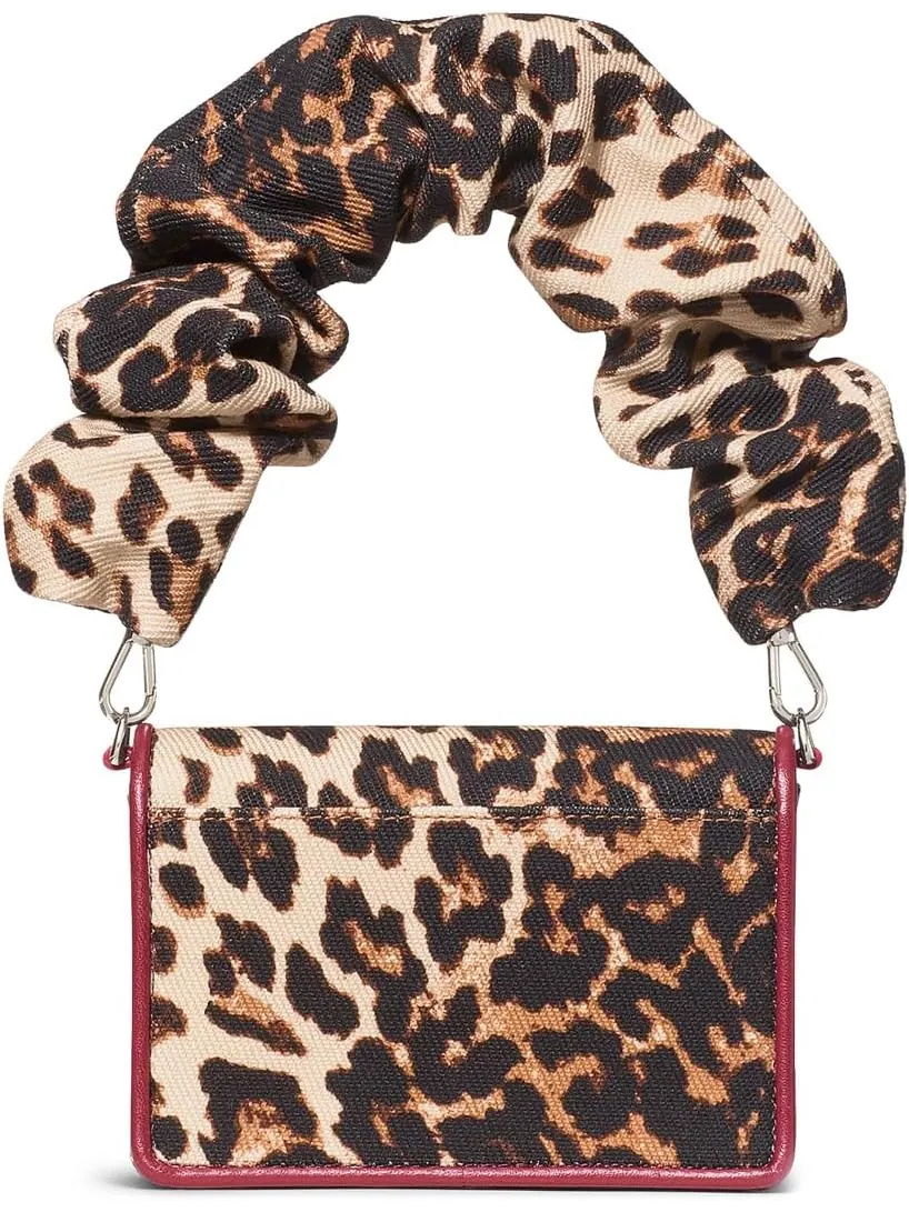 Сумка кросс-боди Kate Spade New York Natasha Downtown Leopard Fabric Card Case Crossbody With Scrunch Strap, мульти