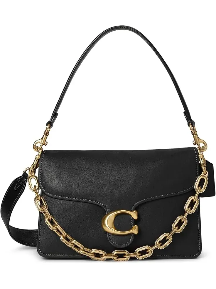 Сумка женская кросс-боди зернистая кожа Coach Chain Tabby — изображение 1 из 6, черный
