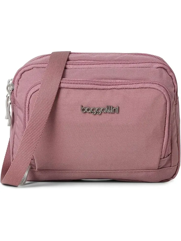 Женский кошелек-кроссбоди Trifecta RFID Baggallini — изображение 1 из 6, розовый