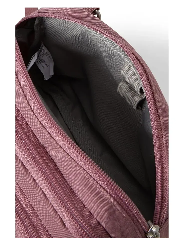 Женский кошелек-кроссбоди Trifecta RFID Baggallini — изображение 3 из 6, розовый