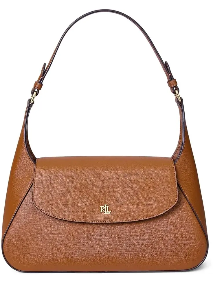 Женская сумка через плечо Crosshatch Medium Schylar Lauren Ralph Lauren — изображение 1 из 5, бежевый