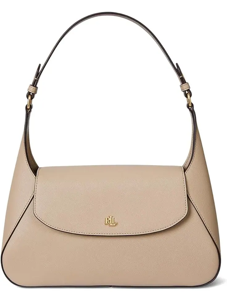 Женская сумка через плечо Crosshatch Medium Schylar Lauren Ralph Lauren — изображение 1 из 5, бежевый