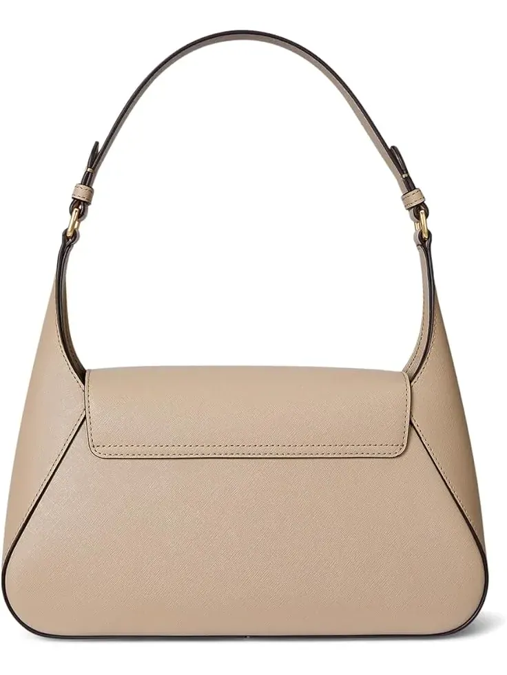 Женская сумка через плечо Crosshatch Medium Schylar Lauren Ralph Lauren — изображение 2 из 5, бежевый