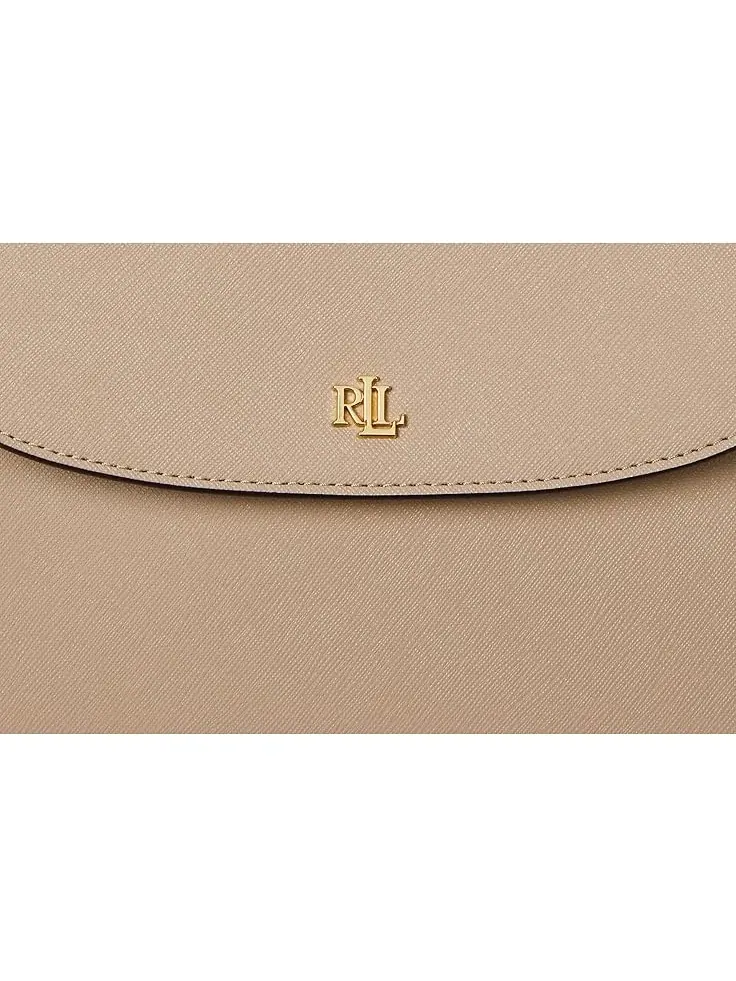Женская сумка через плечо Crosshatch Medium Schylar Lauren Ralph Lauren — изображение 4 из 5, бежевый