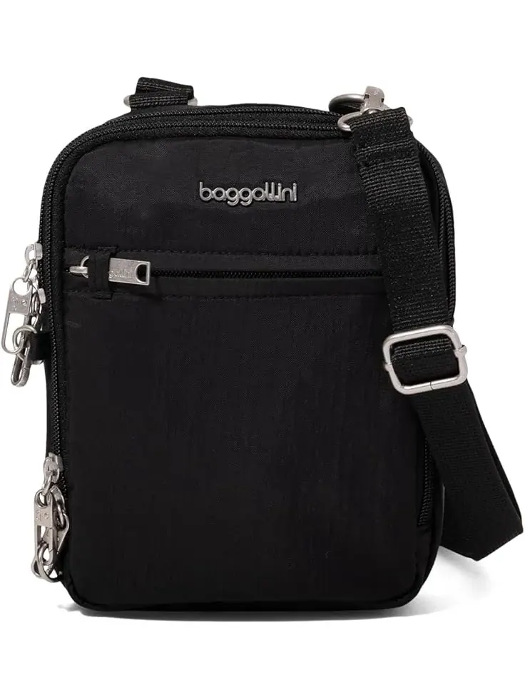 Женская противоугонная мини-сумка через плечо Securtex Everything Crossbody Baggallini — изображение 1 из 4, черный