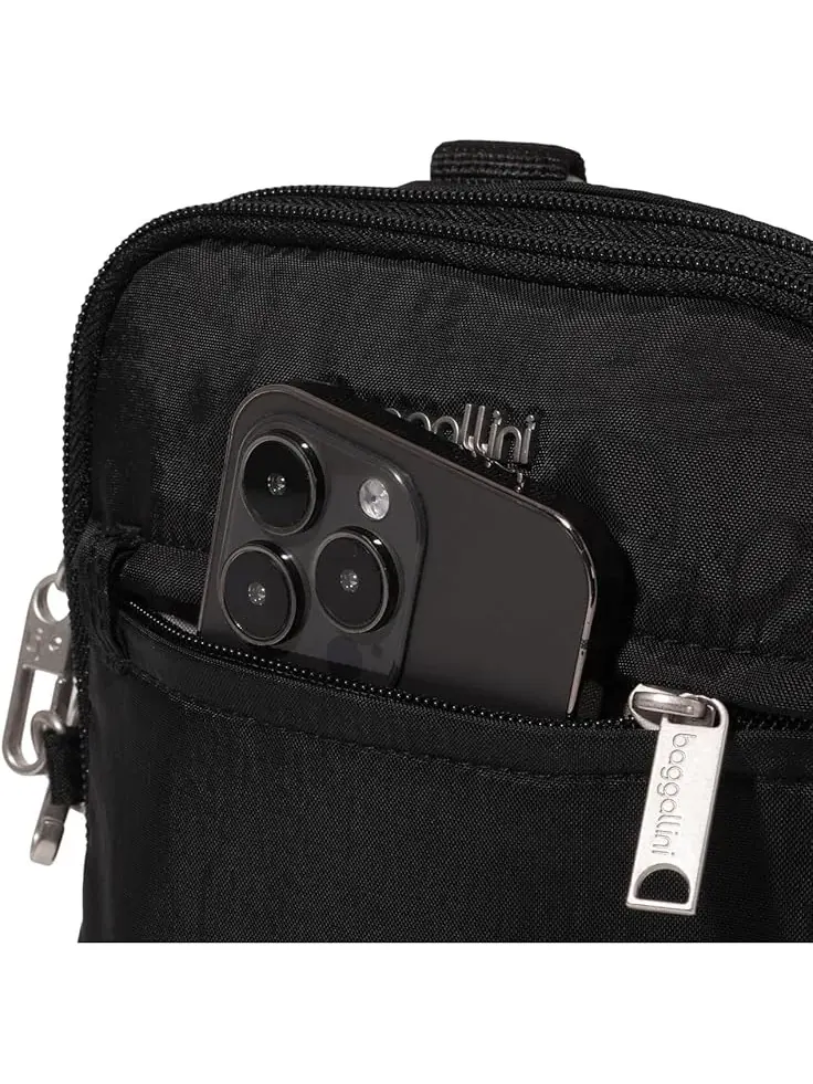 Женская противоугонная мини-сумка через плечо Securtex Everything Crossbody Baggallini — изображение 4 из 4, черный